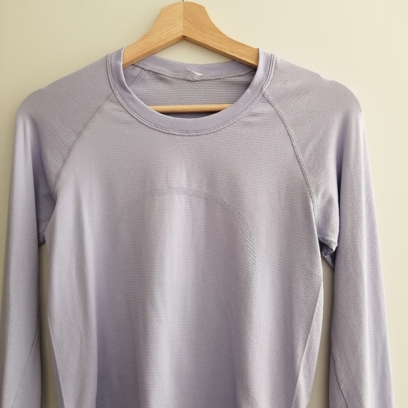 Lululemon Swiftly Tech Race Length Long Sleeve 2.0 Pastel Blue Lavender 6 - Picture 4 of 16